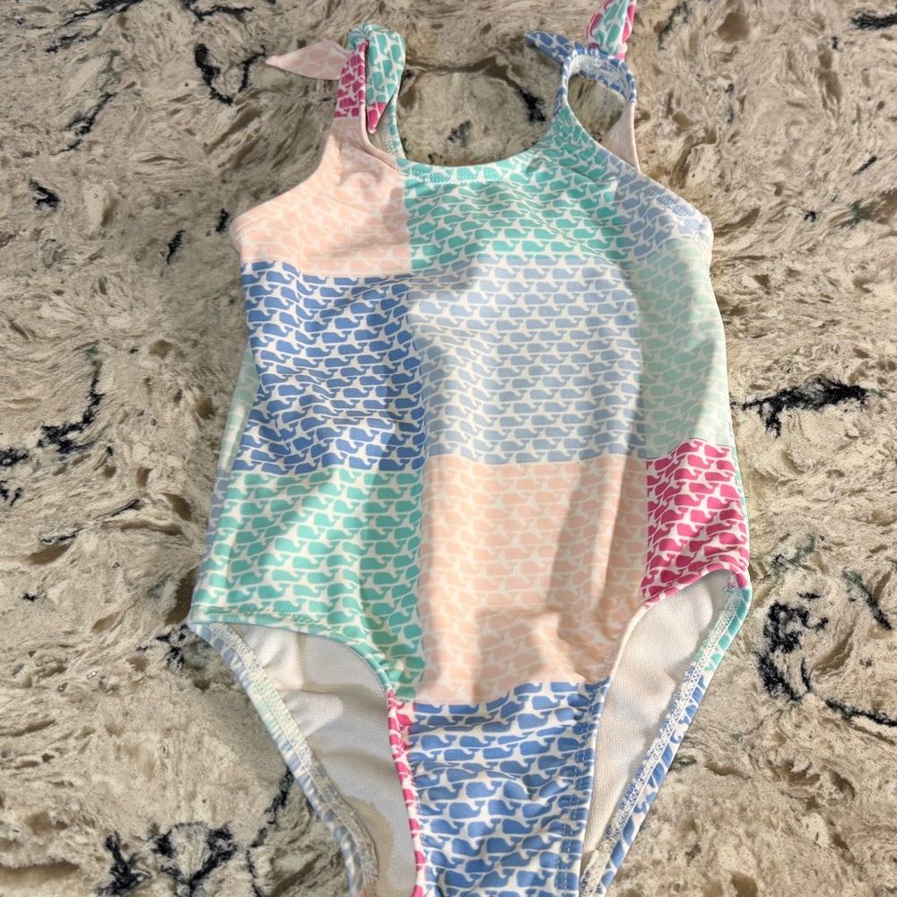 Vineyard Vines Patchwork Pastel 1pc Swimsuit